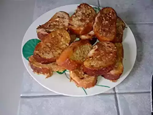 Pain perdu à la cannelle et aux spéculoos