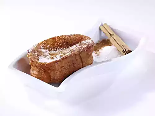 Pain perdu à la cassonade et à la cannelle