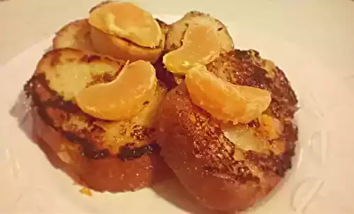 Pain perdu fleur d'oranger et rhum ambré