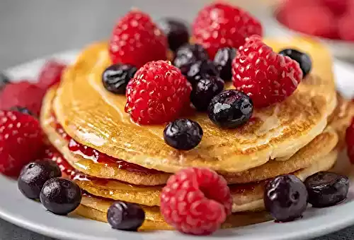 Pancakes aux fruits rouges