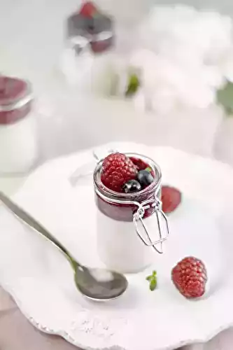 Panna cotta coco fruits rouges