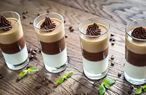 Panna cotta duo de chocolats au Monsieur Cuisine