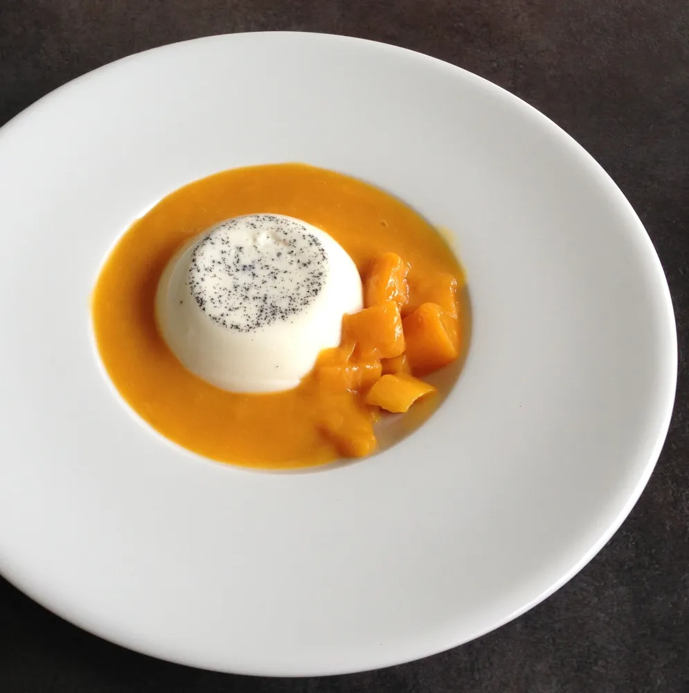 Panna Cotta légère à la mangue