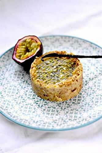 Panna cotta tartelette vanille fruits de la passion