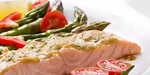 Papillote de saumon à la moutarde