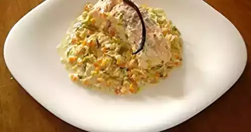 Papillotes de saumon à la vanille et petits légumes