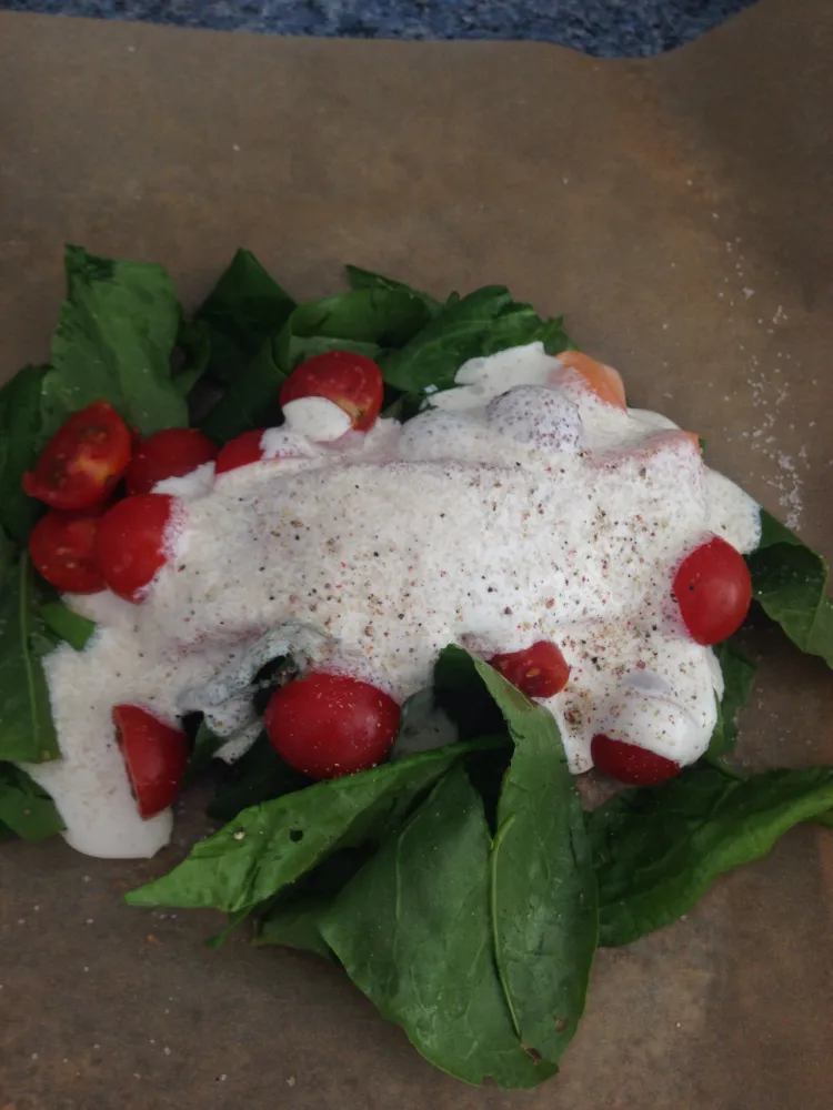 Papillotes de saumon sur lit doseille