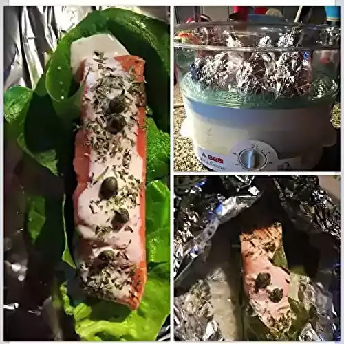 Papillotte de saumon à la crème