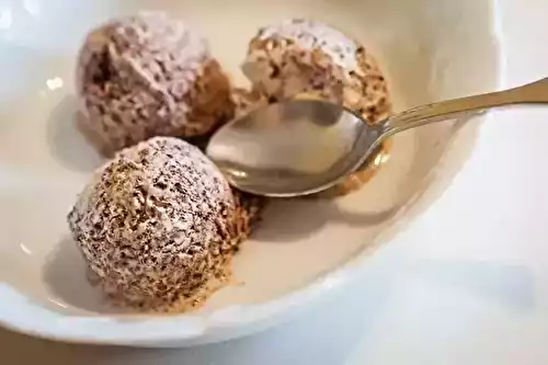 Parfait glacé au baileys, sauce au café