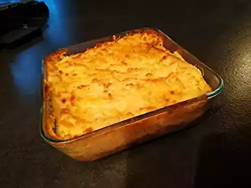 Parmentier d'endives au confit de canard