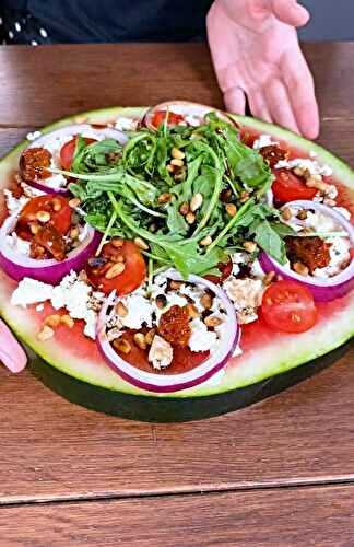 Pastèque pizza salée