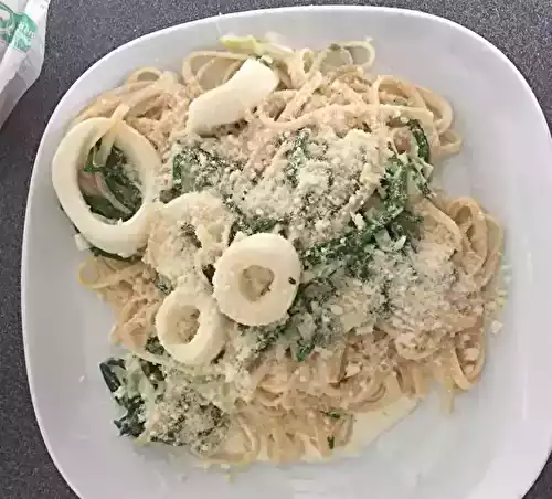 Pâte aux calamars et salicorne