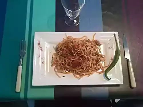 Pâtes à la basquaise