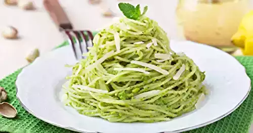 Pâtes au pesto de basilic
