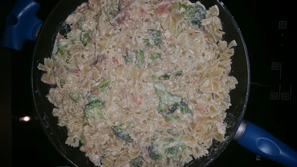 Pâtes au saumon et brocolis