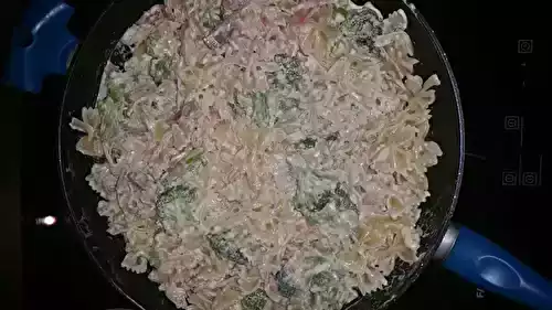 Pâtes au saumon et brocolis