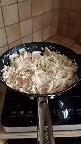 Pâtes aux deux saumons et St Jacques