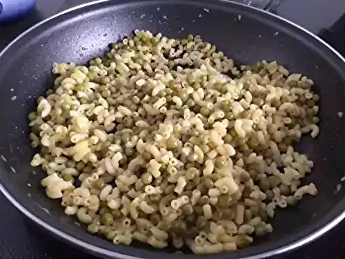 Pâtes aux petits pois tout simplement
