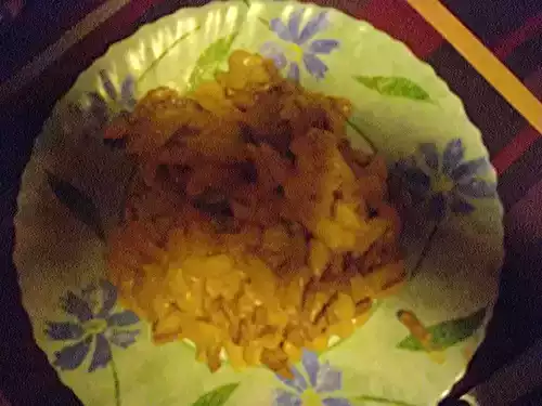 Pâtes carbonara revisitées (épices et tomate)