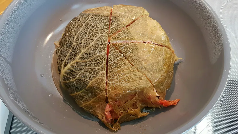 Paupiettes de chou au saumon frais