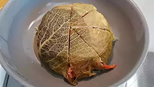 Paupiettes de chou au saumon frais