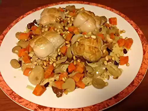 Paupiettes de dinde aux raisins et pignons