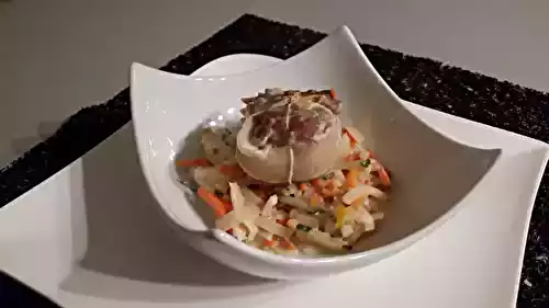 Paupiettes de veau et sa julienne de legumes