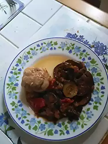 Paupiettes sauce ail et vin blanc