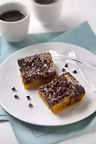 Pavé de potiron au chocolat