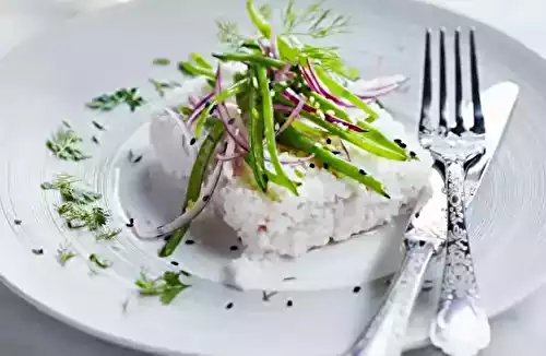 Pavé de sandre en croûte de sel