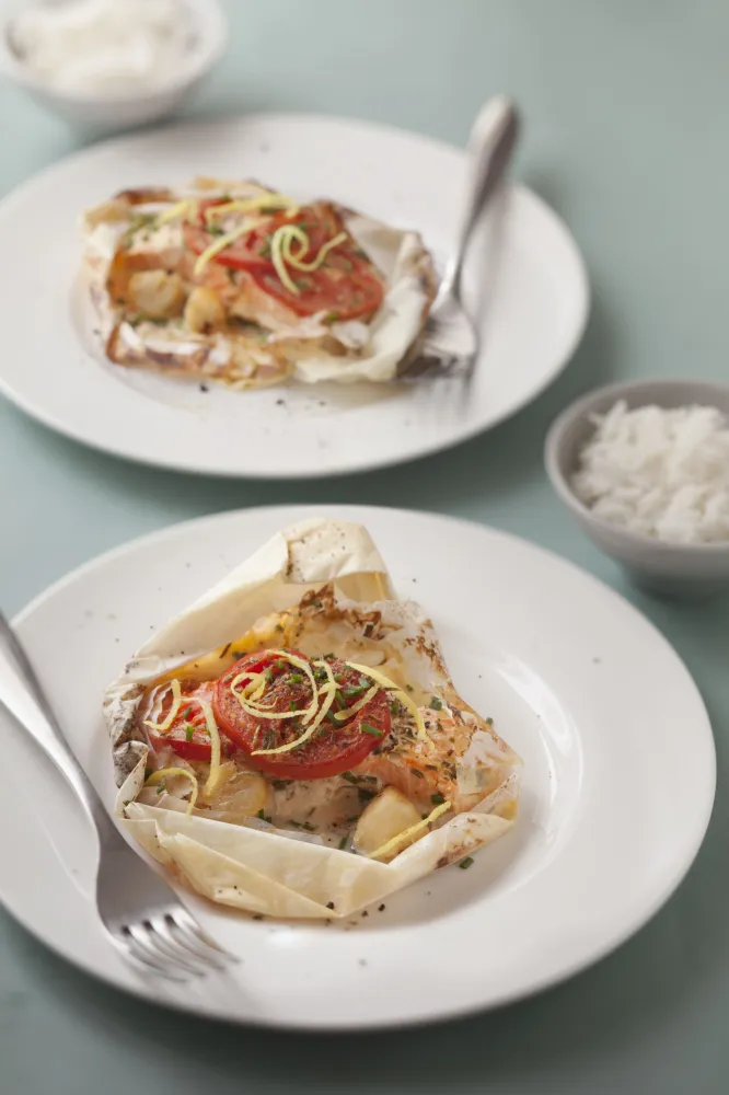 Pavé de saumon frais en papillotte
