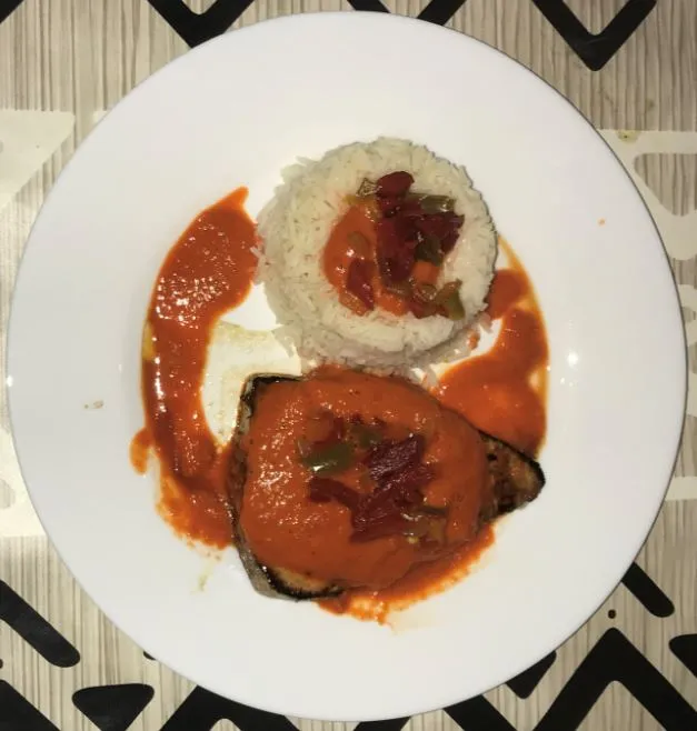 Pavés d'espadon aux poivrons