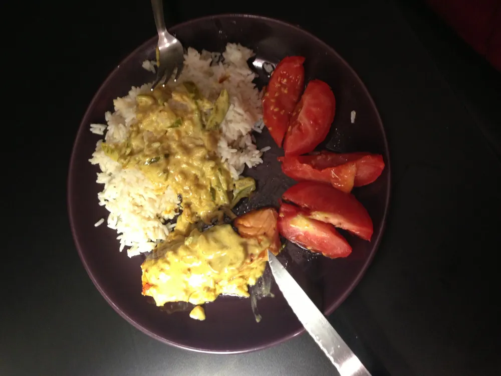 Pavés de saumon au curry