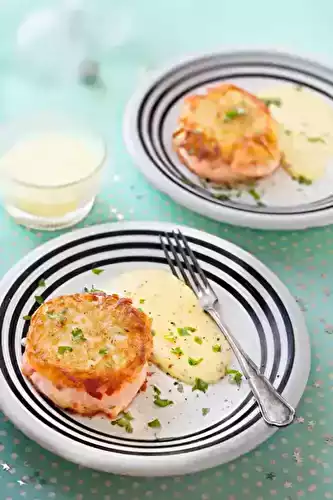 Pavés de saumon en croûte parmentière