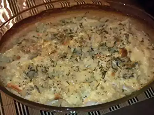 Pavés de saumon et risotto à la crème