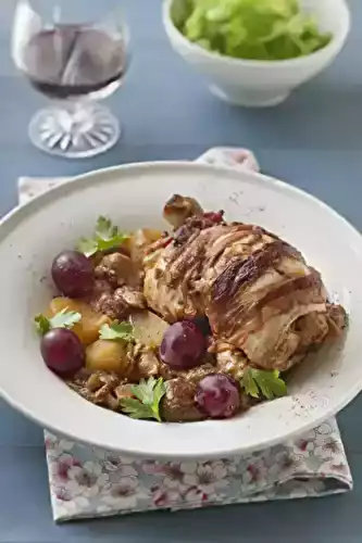 Perdrix aux cèpes et au Muscat