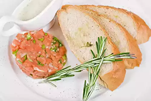 Petit tartare de saumon fumé