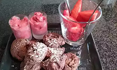 Petits gâteaux chocolat amandes sans gluten