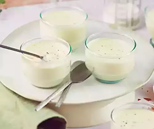 Petits pots de creme a l'absinthe