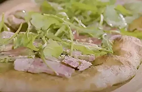 Pizza bianca, jambon persillé par Laurent Mariotte