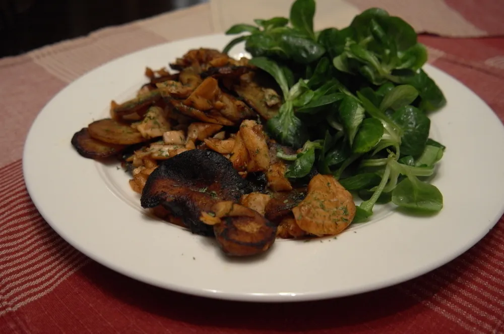 Poêlée de panais au saumon