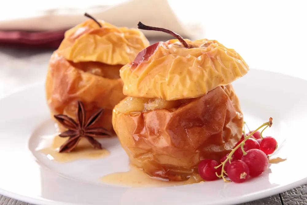 Pommes au four sauce à l'orange