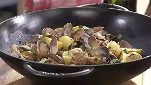 Pommes de terre de Noirmoutier «alle vongole»