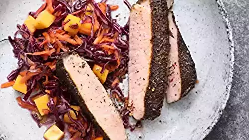 Porc en croute de café cuit sous vide