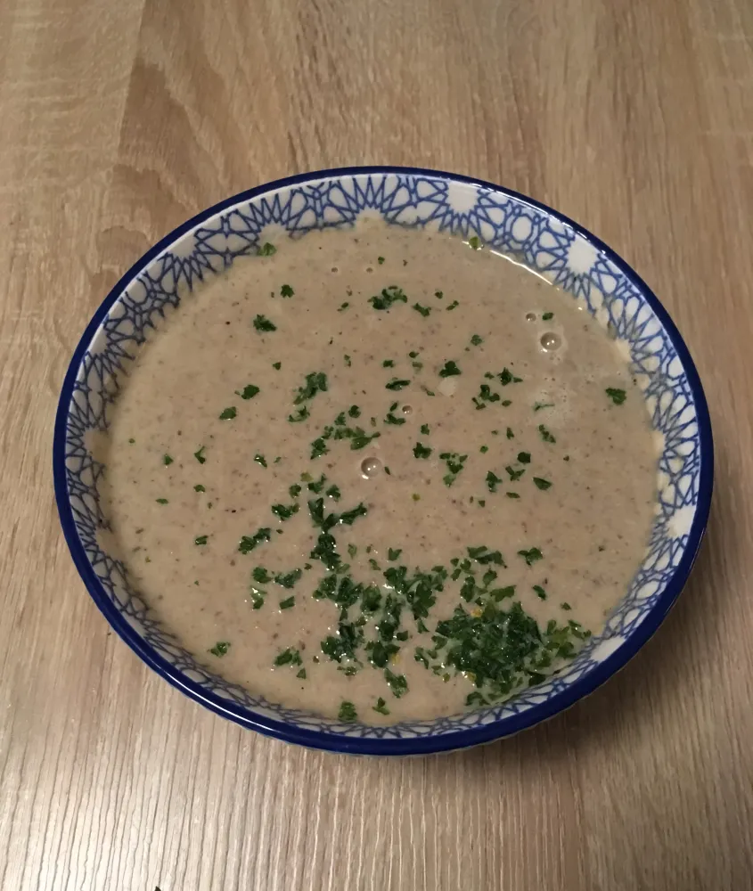 Potage de champignons à la crème