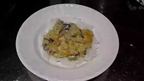 Potiron et aubergine à l'indienne