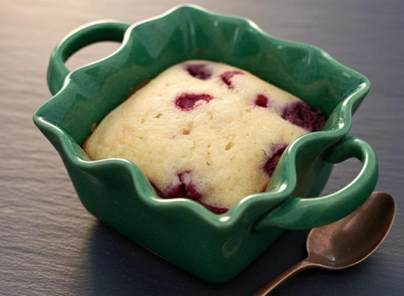 Pouding aux framboises