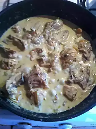 Poulet à la moutarde et à l'estragon