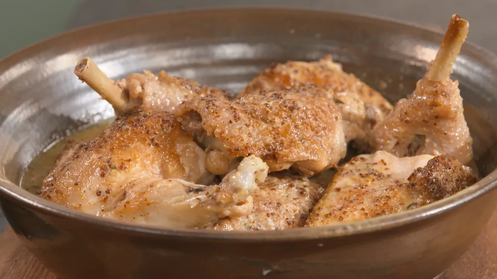 Poulet à la moutarde par Laurent Mariotte
