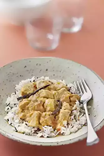 Poulet à la vanille et au lait de coco épicé